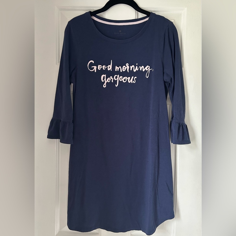 Kate Spade Good Morning Gorgeous Blue Nightshirt